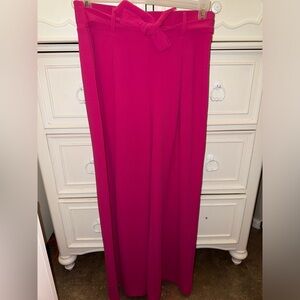 Women’s pink wide leg trouser pants
